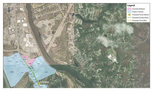 Phase II Sewer Project Area Map