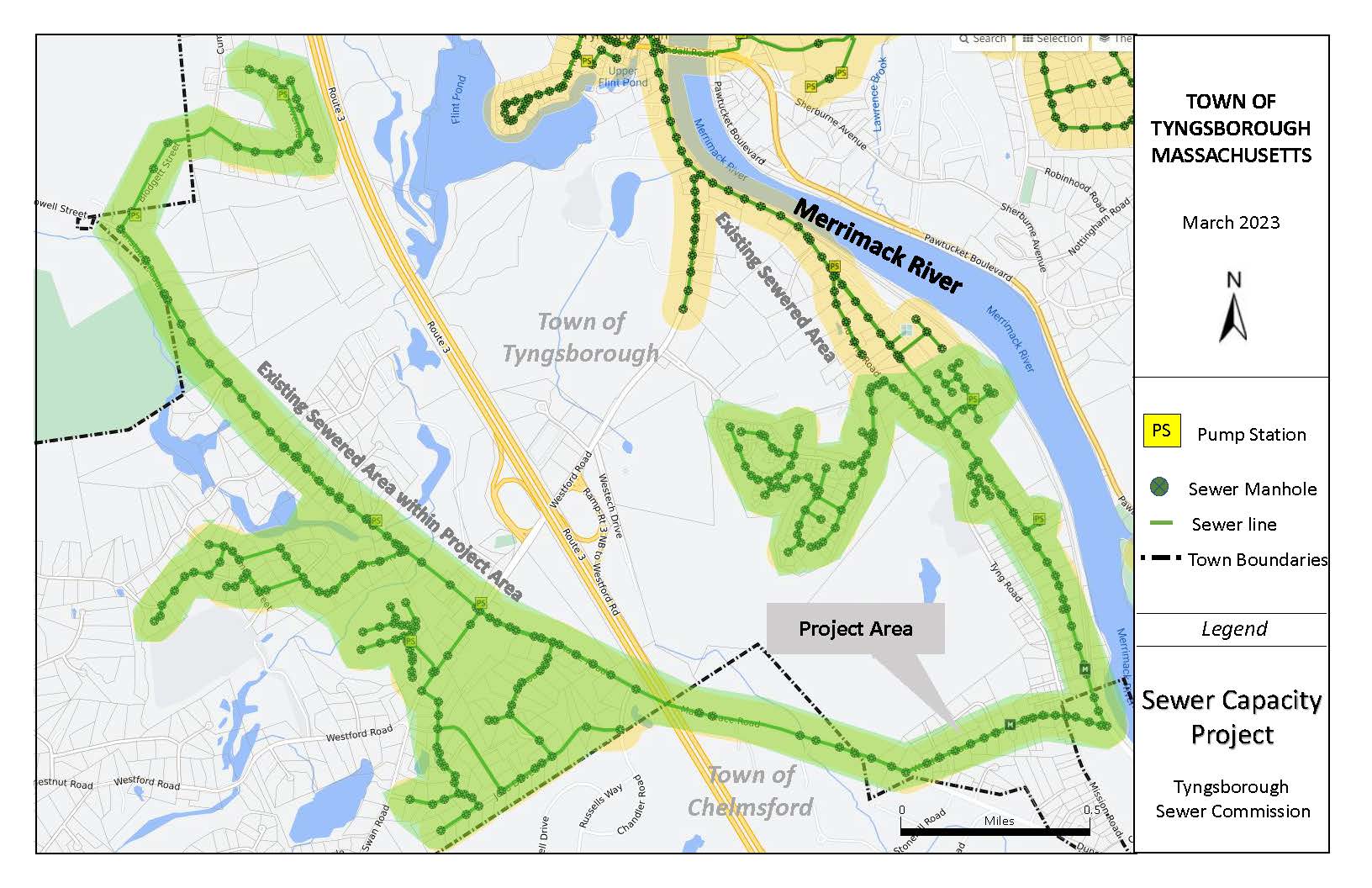 Sewer Capacity Project Map